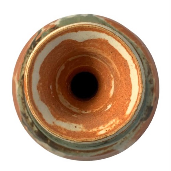 Brutalist Decanter Studio Art Pottery Sanded Slip Glaze Hand Formed Stopper - Picture 5 of 10